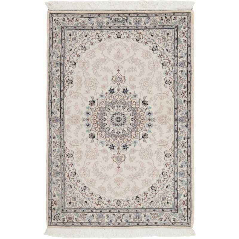 tappeto persia nain fine con seta cm 104x150 