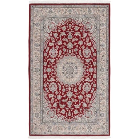 tappeto persia nain fine con seta cm 155x245 