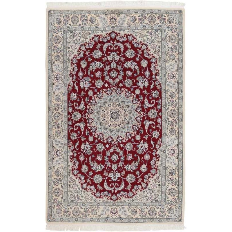 tappeto persia nain fine con seta cm 157x235 