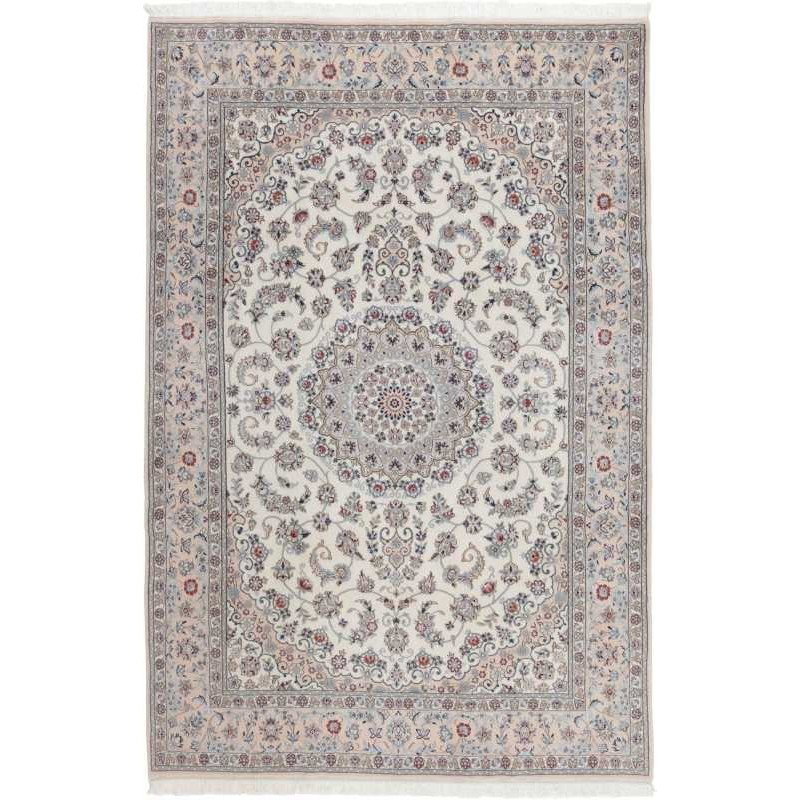 tappeto persia nain fine con seta cm 205x305 