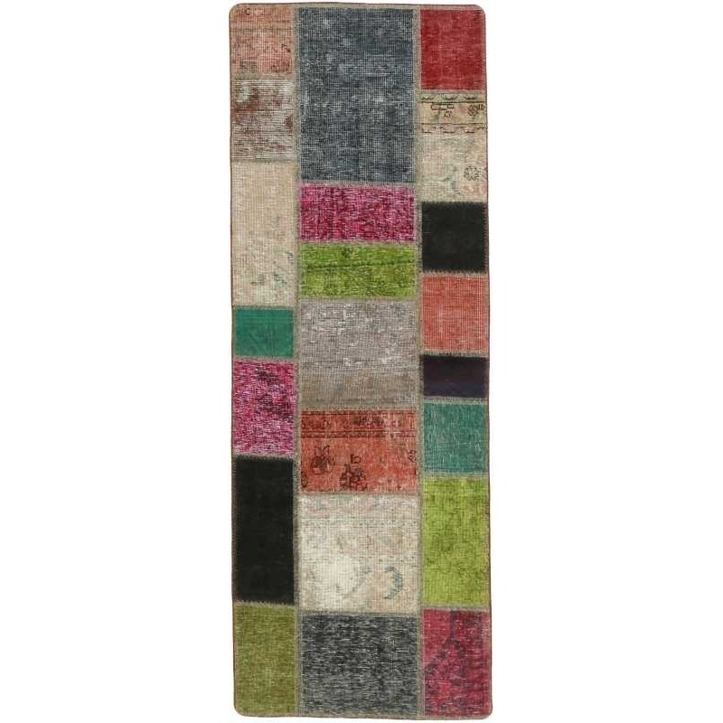 tappeto persia vintage patchwork cm 72x197 
