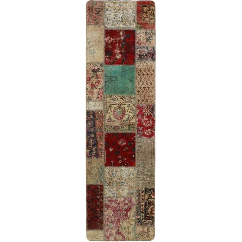 tappeto persia vintage patchwork cm 72x251 