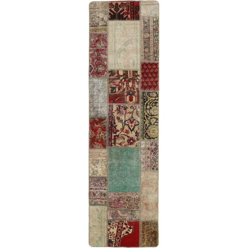 tappeto persia vintage patchwork cm 72x251 