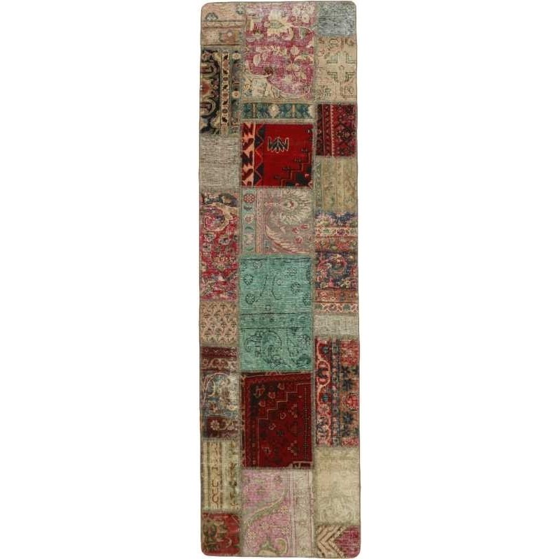 tappeto persia vintage patchwork cm 72x252 