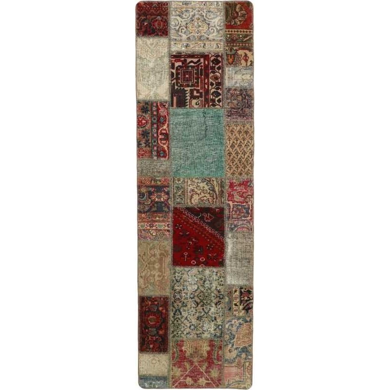 tappeto persia vintage patchwork cm 73x251 