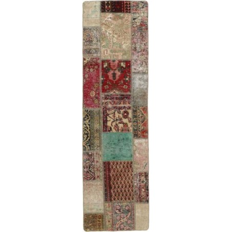 tappeto persia vintage patchwork cm 72x253 