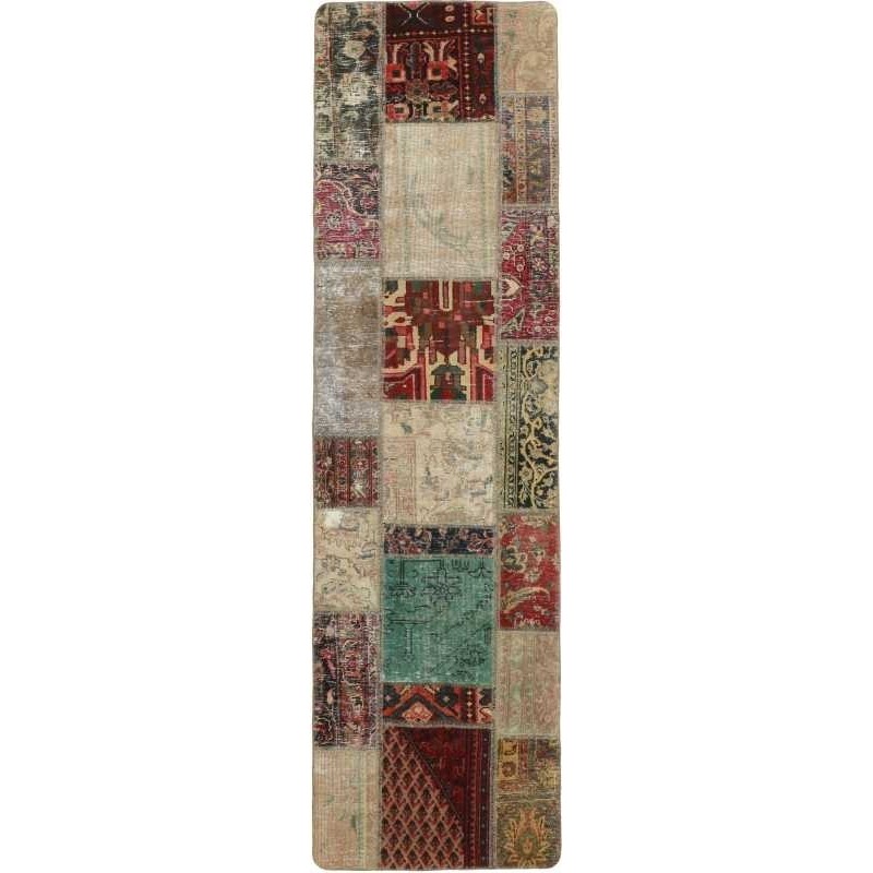 tappeto persia vintage patchwork cm 72x253 