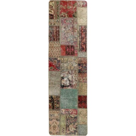 tappeto persia vintage patchwork cm 73x255 