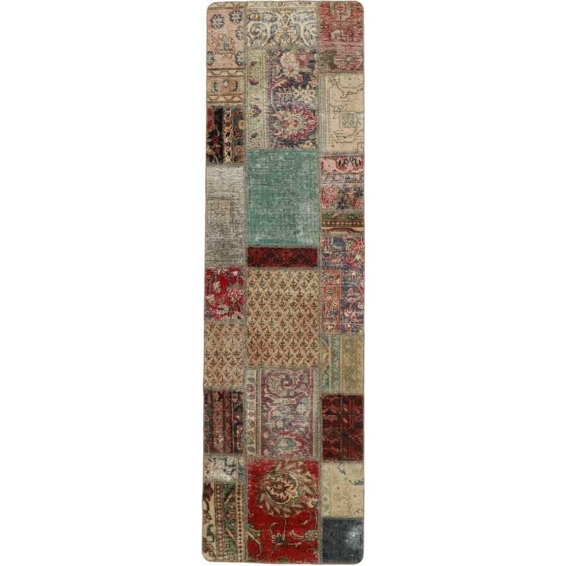 tappeto persia vintage patchwork cm 72x252 