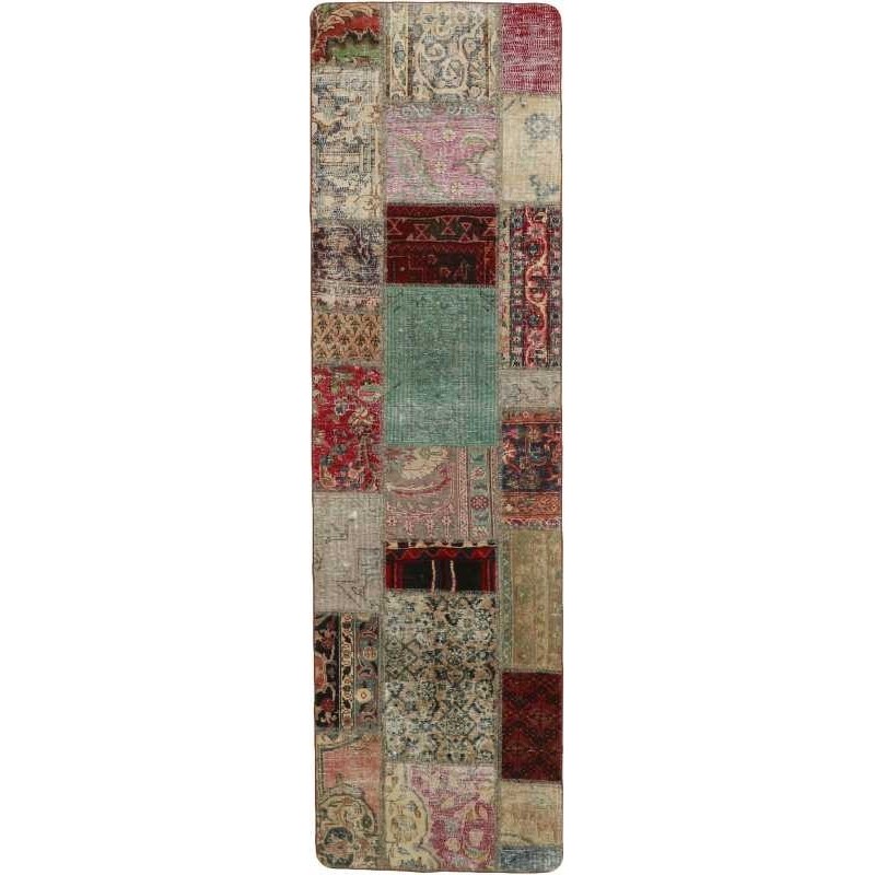 tappeto persia vintage patchwork cm 70x252 