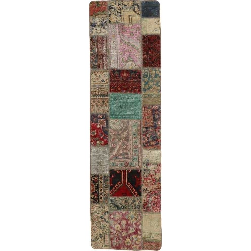 tappeto persia vintage patchwork cm 72x253 