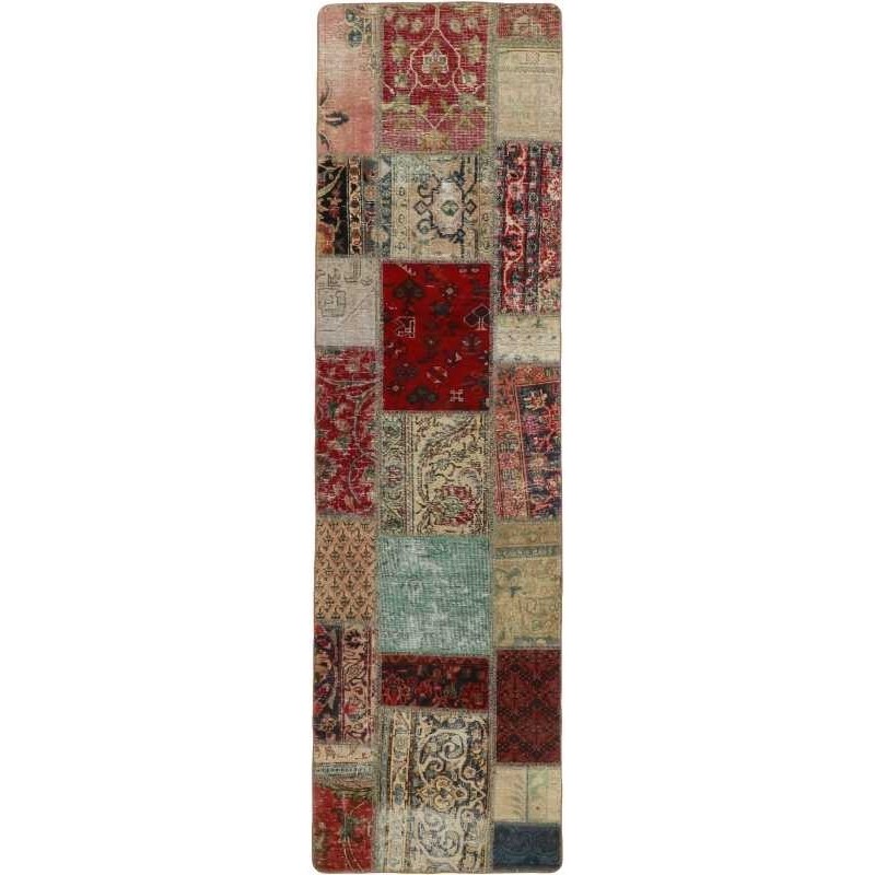 tappeto persia vintage patchwork cm 72x254 