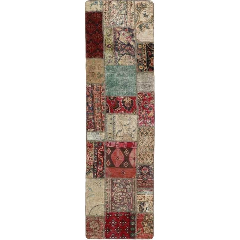 tappeto persia vintage patchwork cm 73x252 