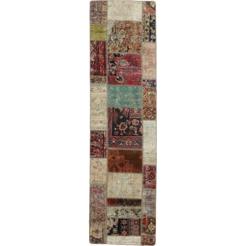 tappeto persia vintage patchwork cm 82x303 