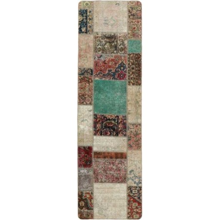 tappeto persia vintage patchwork cm 82x297 