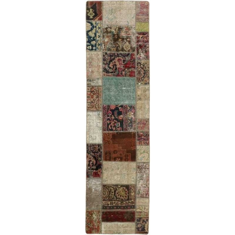 tappeto persia vintage patchwork cm 82x303 