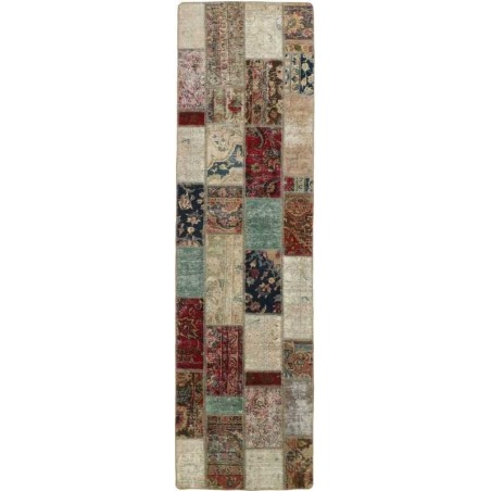 tappeto persia vintage patchwork cm 82x297 