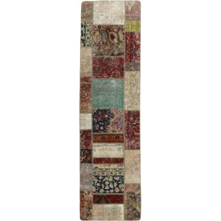 tappeto persia vintage patchwork cm 84x301 