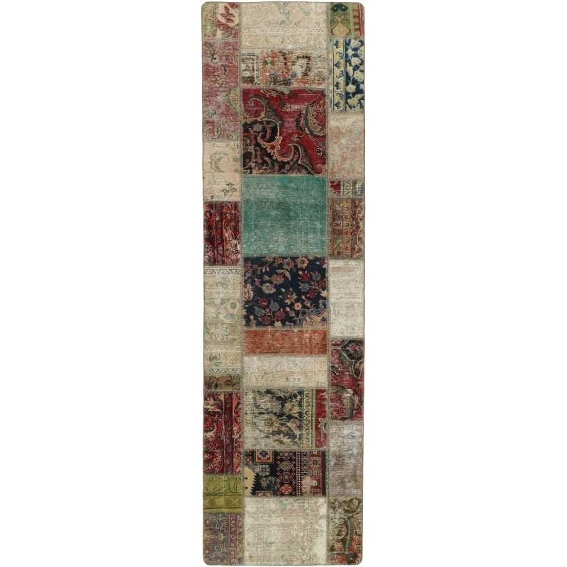 tappeto persia vintage patchwork cm 81x301 