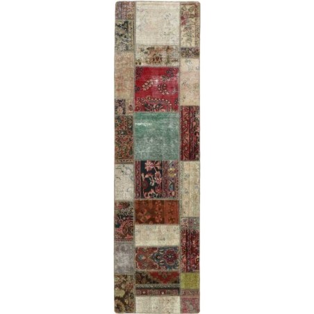 tappeto persia vintage patchwork cm 82x302 