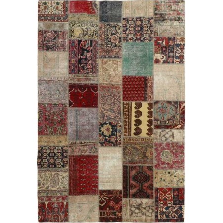 tappeto persia vintage patchwork cm 202x303 