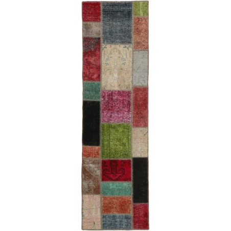 tappeto persia vintage patchwork cm 72x252