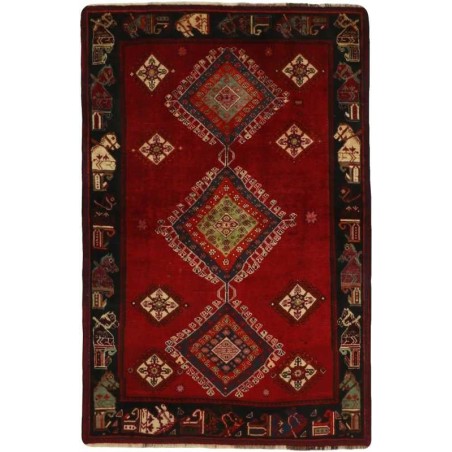 tappeto persia kashghai cm 124x197