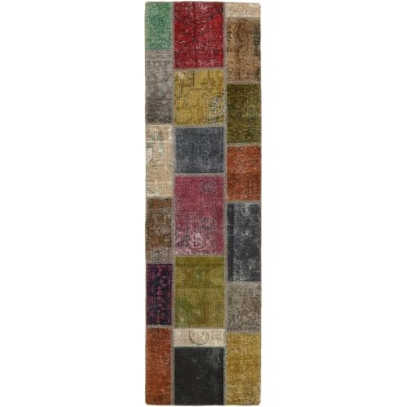 tappeto persia vintage patchwork cm 70x248