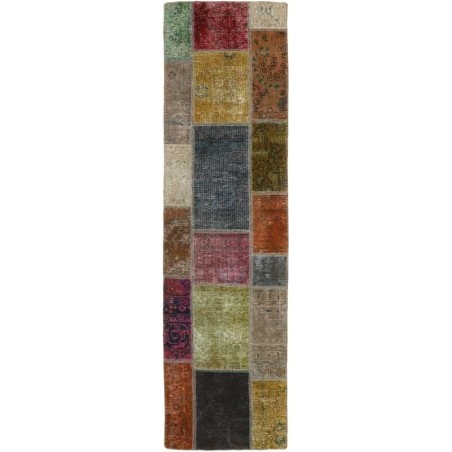 tappeto persia vintage patchwork cm 70x247