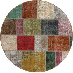 tappeto persia vintage patchwork cm 150x150