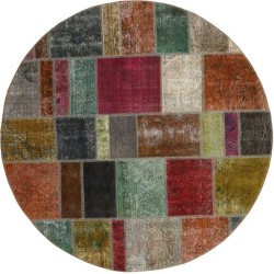 tappeto persia vintage patchwork cm 200x200