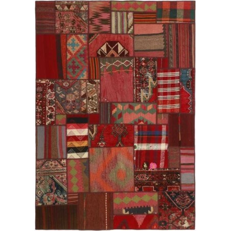 tappeto persia vintage patchwork cm 141x201