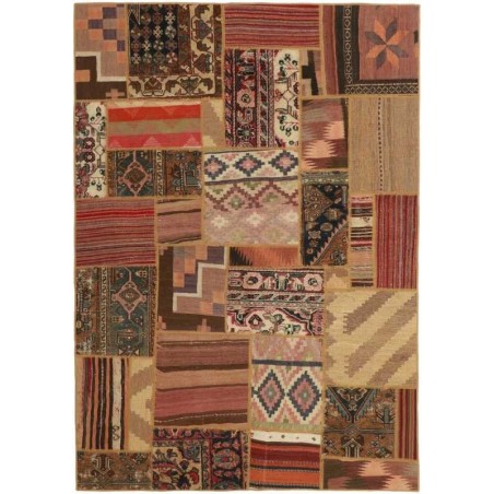 tappeto persia vintage patchwork cm 141x201
