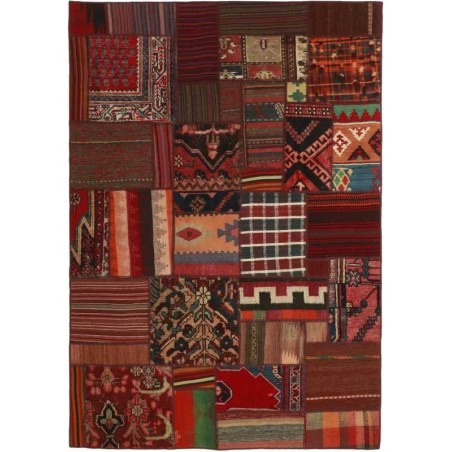 tappeto persia vintage patchwork cm 141x201