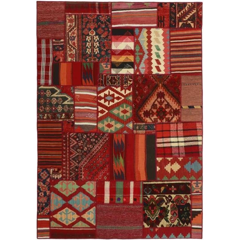 tappeto persia vintage patchwork cm 141x202