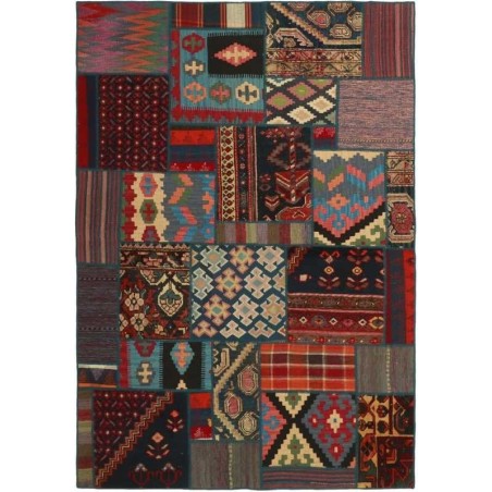 tappeto persia vintage patchwork cm 141x202