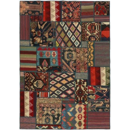 tappeto persia vintage patchwork cm 141x202