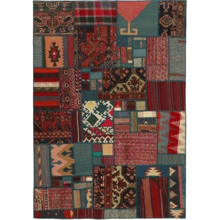 tappeto persia vintage patchwork cm 141x201