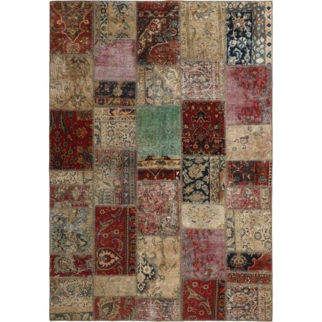 tappeto persia vintage patchwork cm 165x234