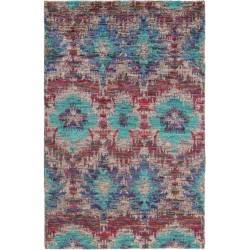 tappeto india sari seta cm 140x200 