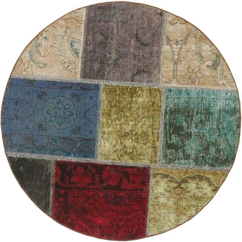 tappeto persia vintage patchwork cm 100x100