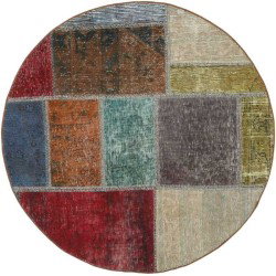 tappeto persia vintage patchwork cm 100x100