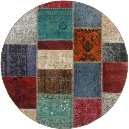 tappeto persia vintage patchwork cm 150x150