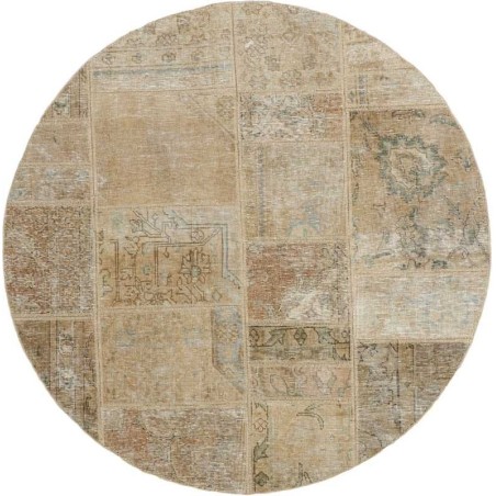 tappeto persia vintage patchwork cm 150x150