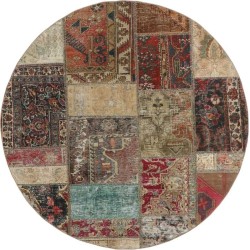 tappeto persia vintage patchwork cm 150x150
