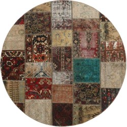 tappeto persia vintage patchwork cm 200x200