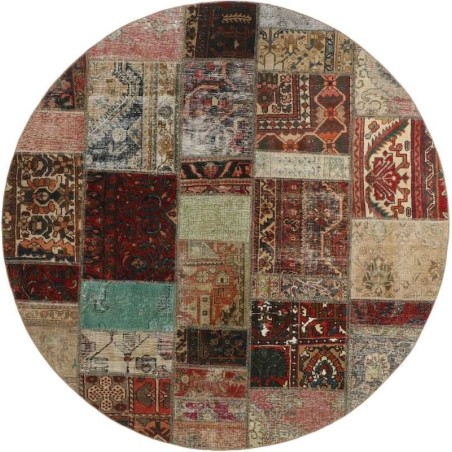 tappeto persia vintage patchwork cm 200x200