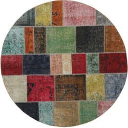 tappeto persia vintage patchwork cm 200x200