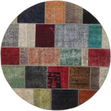 tappeto persia vintage patchwork cm 200x200