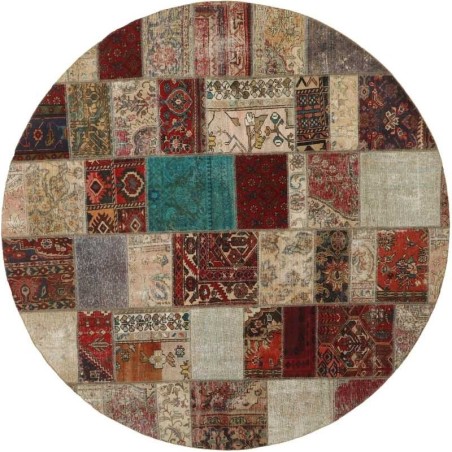 tappeto persia vintage patchwork cm 250x250